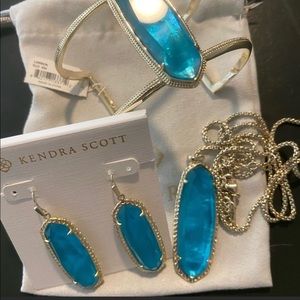COPY - Kendra Scott London Blue Illusion Set, Lauren, Layden and Lawson. EUC Wo…